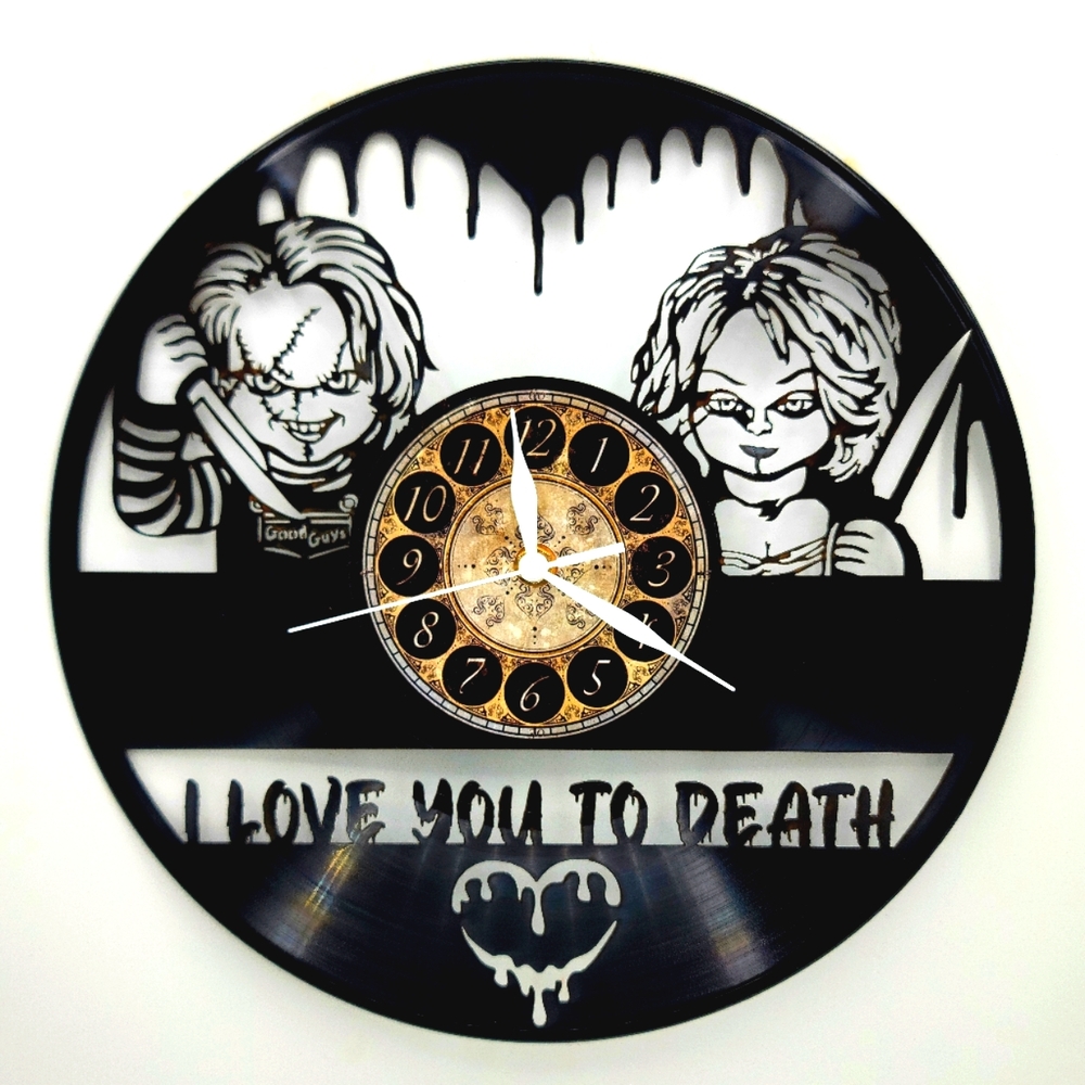 CHUCKY vinyl record clock